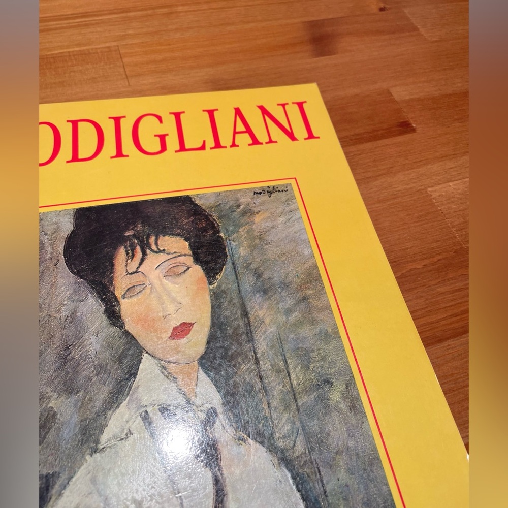 Vtg Modigliani Paperback Coffee Table Art Book Prints French Edition Yellow - Picture 6 of 14